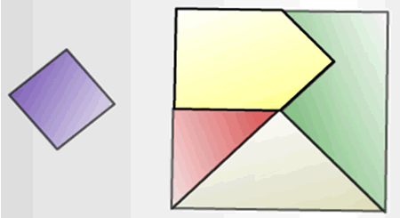 four pieces without small square