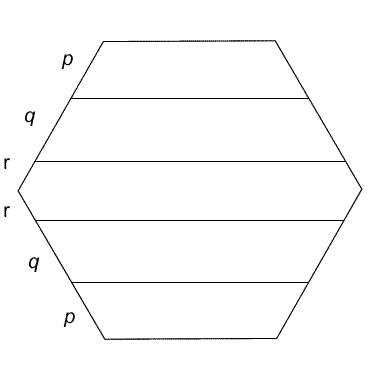 Hexagon and trapezia