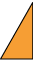 orange right angled triangle shape of overlap