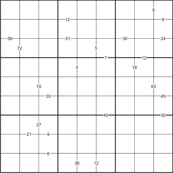 Product Sudoku 