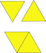 two equilateral triangles