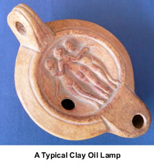 Clay Oil lamp
