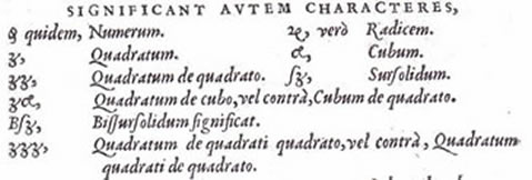 Scheubel 1551 x^n Notation