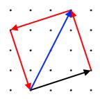 vector square with diagonal