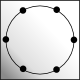 Dotted circle (no central point) icon