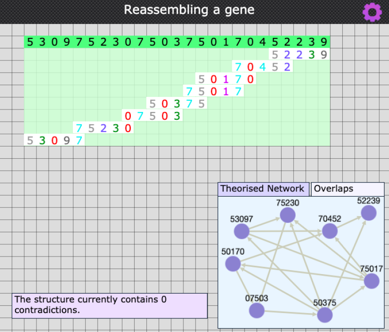Getting started with the Reassembling a gene interactivity