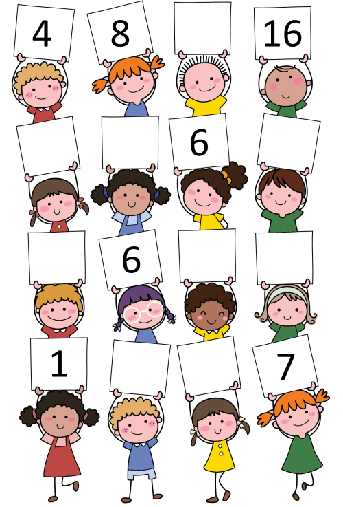 The rows read (with B for blank): 4, 8 , B, 16. B, B, 6, B. B, 6, B, B. 1, B, B, 7.