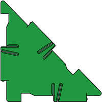 Polydron of a right angled isosceles triangle.