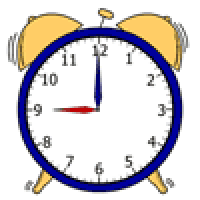 An alarm clock.