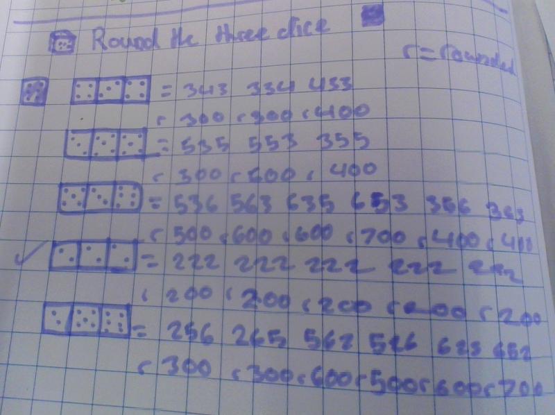 Round the three dice solution