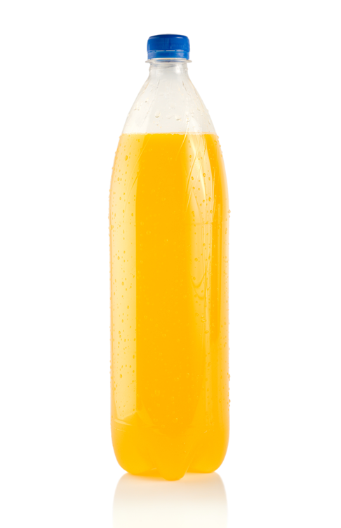 Undiluted 750ml bottle of orange squash.