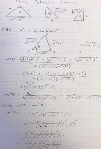 Pythagoras for a Tetrahedron