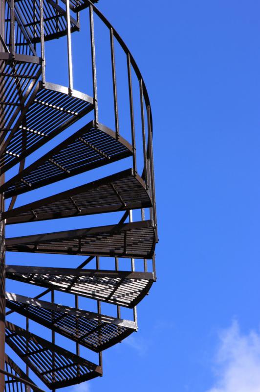 Climbing the stairs