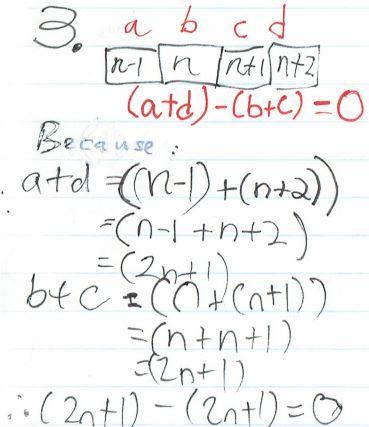 Starting to explore four Consecutive Numbers