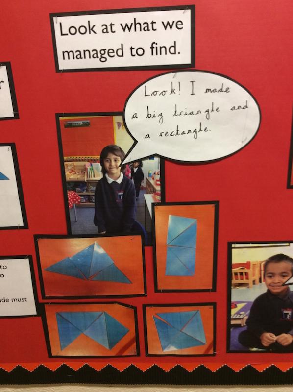 EYFS thinking about: Four triangles