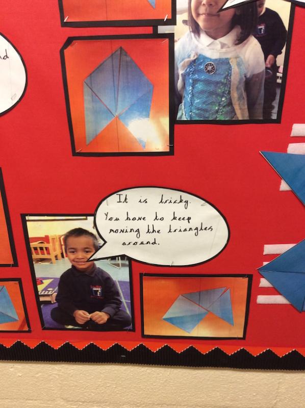 EYFS thinking about: Four triangles