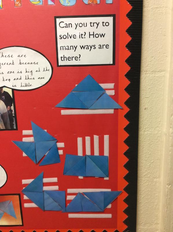 EYFS thinking about: Four triangles