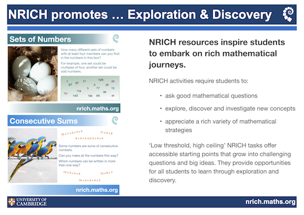 About NRICH - publicity posters