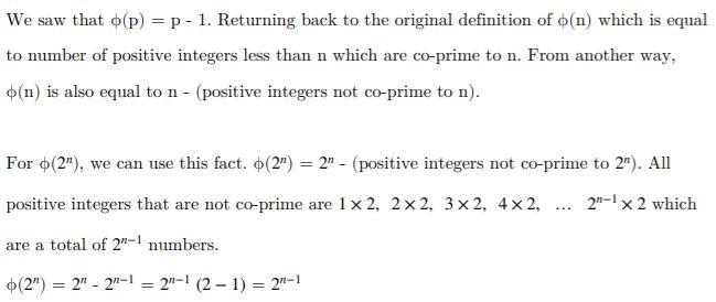 Euler's Totient Function