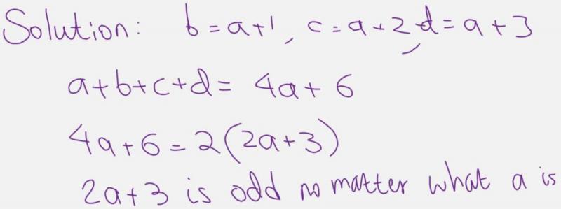 Continuing to explore four Consecutive Numbers