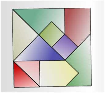 Square tangram