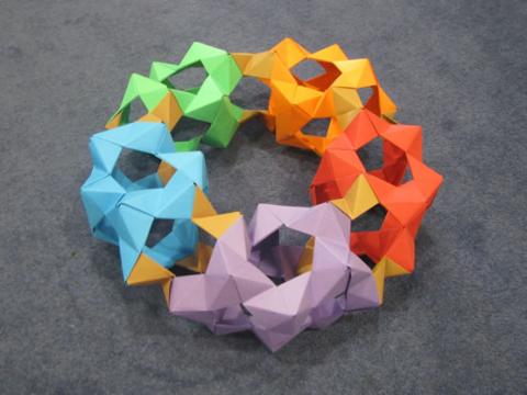 Modular origami polyhedra