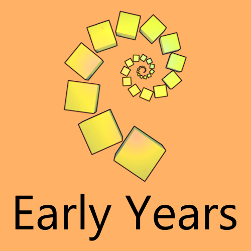 The yellow NRICH logo above the words 'Early Years', on an orange background.