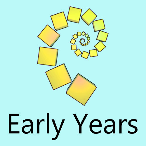 The yellow NRICH logo above the words 'Early Years', on a turquoise background.
