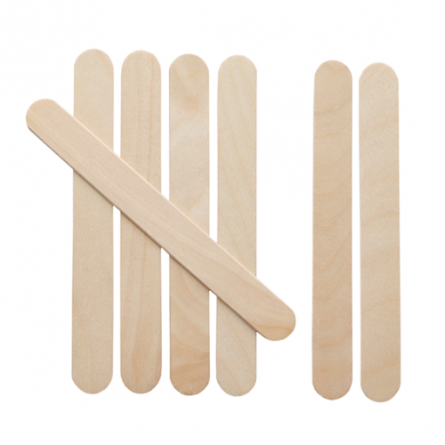 Seven lolly sticks, arranged as a tally.