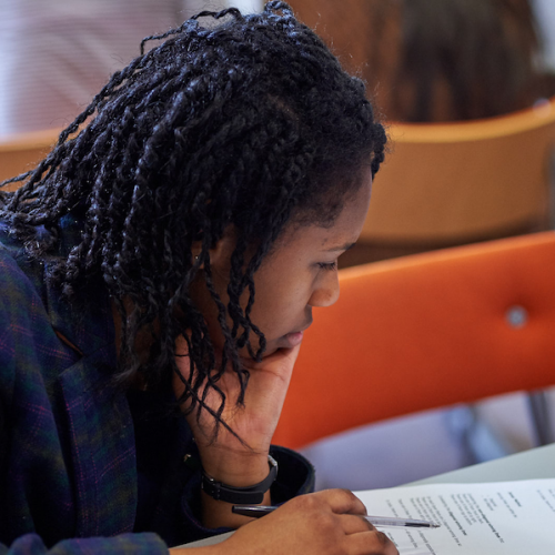 Y12 student in NRICH workshop
