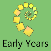 The yellow NRICH logo above the words 'Early Years', on a green background.