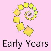 The yellow NRICH logo above the words 'Early Years', on a pink background.