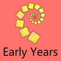 The yellow NRICH logo above the words 'Early Years', on a red background.