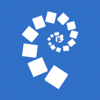 A white spiral NRICH logo on a blue background.