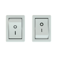 Two switches, one set to 'on' (represented by 1) and one set to 'off' (represented by 0).