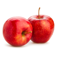 Two red apples.