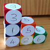 Six Numbered Cubes
