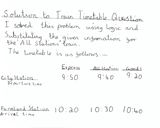 Train Timetable Train Timetable