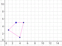 Exploring Coordinates and Vectors Moving around a shape on a dotty grid.