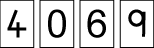 The Thousands Game Cards 4, 0, 6, 9 in that order.