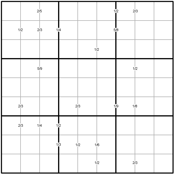 Ratio Sudoku 1