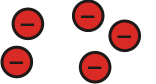 5 red circles with a minus sign in each one of them.