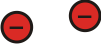 2 red circles with a minus sign inside each of them.